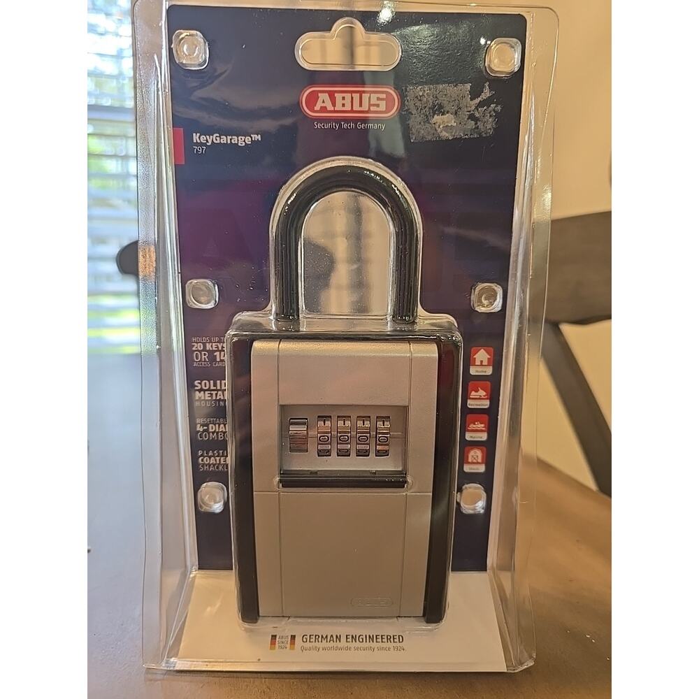 Abus KeyGarage Lockbox 797 Holds up to 20 Keys or 14 Access Cards Metal